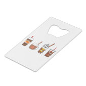 Kaffeekürbis Herbst Geldbeutel Flaschenöffner (Vorderseite Schrägansicht)
