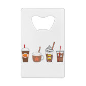Kaffeekürbis Herbst Geldbeutel Flaschenöffner (Rückseite)