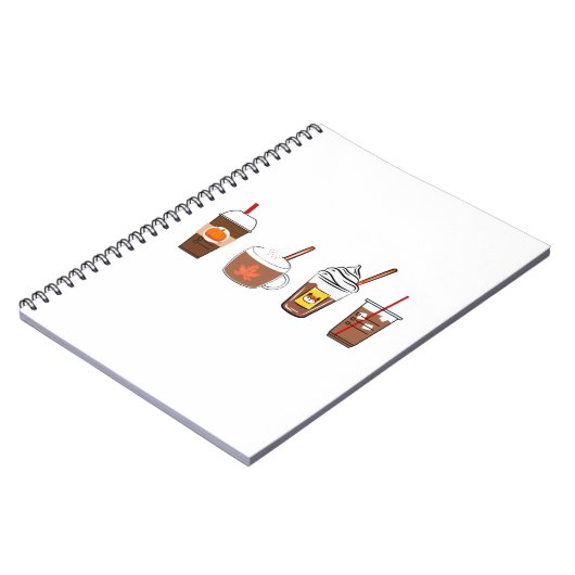 Kaffeekürbis Herbst Notizblock (Linke Seite)