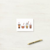 Kaffeekürbis Herbst Post-it Klebezettel (Auf Schreibtisch)