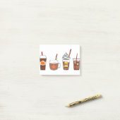 Kaffeekürbis Herbst Post-it Klebezettel (Auf Schreibtisch)