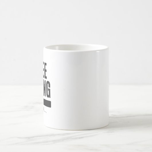 Kaffeeladen bitte warten kaffeetasse (Mittel)
