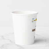 Kaffeeladepapierbecher – Lustiges Design Pappbecher (Rechts)
