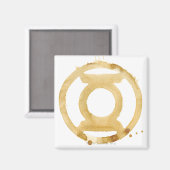 Kaffeelaterne Symbol Magnet (Vorderseite/Rückseite)