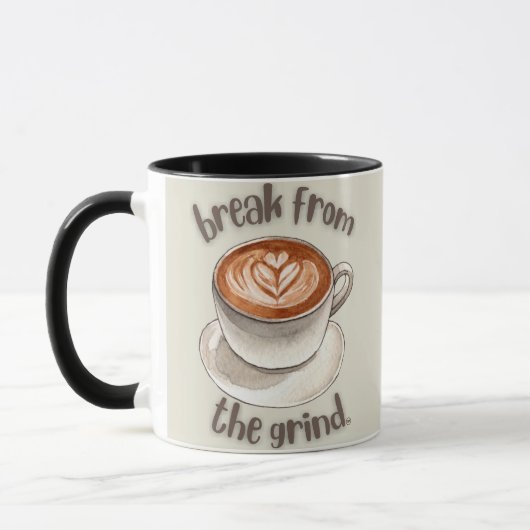 Kaffeelatte-Kaffeetasse Tasse (Links)