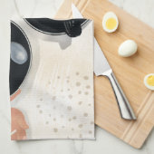 Kaffeelatte-Tassen Küchenhandtücher Geschirrtuch (Viertel Falte)