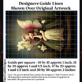 Kaffeelenblumenmaus Fairy, grüne DL5LF-Decoupage Seidenpapier