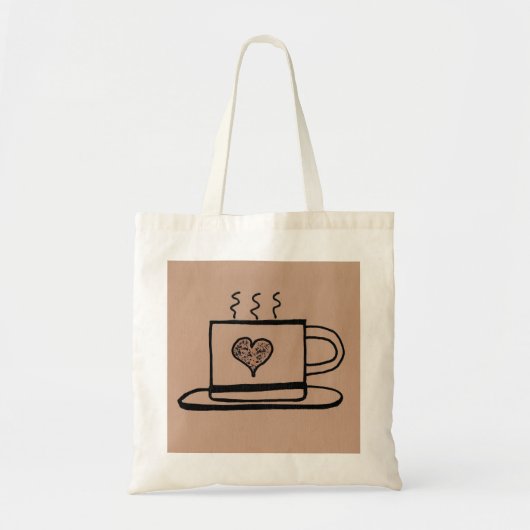 Kaffeeliebe Tragetasche (Vorne)