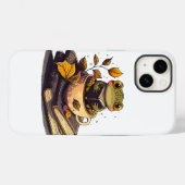 Kaffeeliebende Froschbücher Case-Mate iPhone Hülle (Rückseite (Horizontal))
