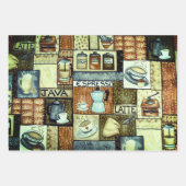 Kaffeeliebensammlung Geschenkpapier Set (Vorderseite 3)