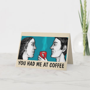 KAFFEELIEBES-ROMANTIK-GRÜßKARTEN KARTE