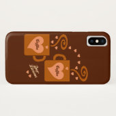 Kaffeeliebetelefone Case-Mate iPhone Hülle (Rückseite (Horizontal))