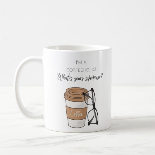 Kaffeeliebhaber, Alkoholiker, Geschenk für sie Kaffeetasse (Links)