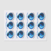 Kaffeeliebhaber Blue Cup und Saucer Wiederholung M Seidenpapier (Vorderseite)