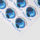 Kaffeeliebhaber Blue Cup und Saucer Wiederholung M Seidenpapier (Ausschnitt)