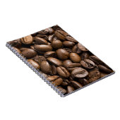 Kaffeeliebhaber Bohnen Brown Hintergrund Notizblock (Rechte Seite)