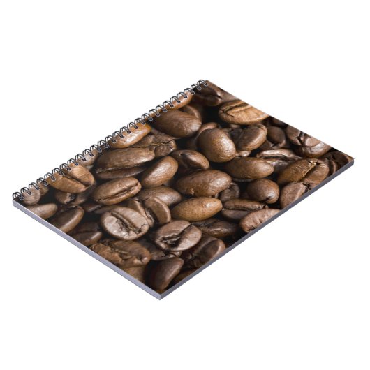 Kaffeeliebhaber Bohnen Brown Hintergrund Notizblock (Linke Seite)
