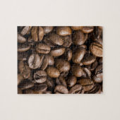 Kaffeeliebhaber Bohnen Brown Hintergrund Puzzle (Horizontal)