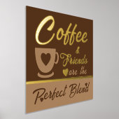 Kaffeeliebhaber, braun Gold Foliendrucke (Ablage )