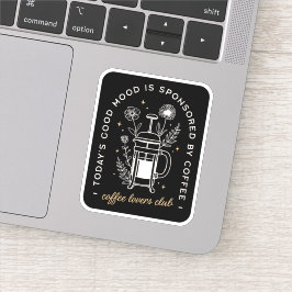 Kaffeeliebhaber Club lustige Zitate Aufkleber