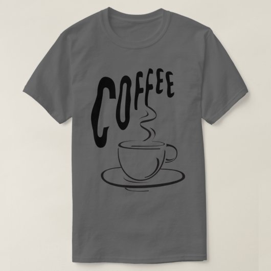 Kaffeeliebhaber Cup Design T-Shirt (Design vorne)