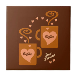 Kaffeeliebhaber-Fliesen, anpassen Fliese