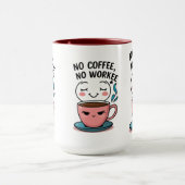 Kaffeeliebhaber Funny Coffee Tasse für Workaholics (Zentrum)
