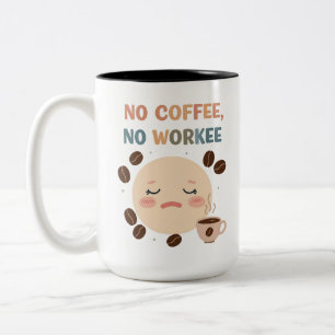 Kaffeeliebhaber Funny Two-Tone-Tasse (15oz) Zweifarbige Tasse