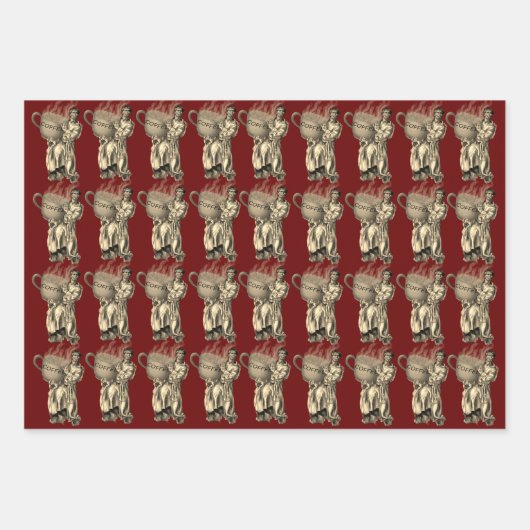 Kaffeeliebhaber Geschenkpapier Set (Vorderseite 2)