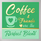 Kaffeeliebhaber grünes Gold Foliendrucke (Vorderseite)