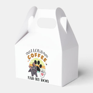 Kaffeeliebhaber - ich Liebe Kaffee und mein Hund Geschenkschachtel
