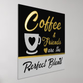 Kaffeeliebhaber in schwarzem Gold Foliendrucke (Ablage )