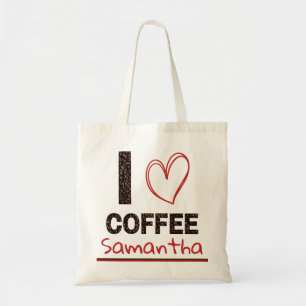 Kaffeeliebhaber Individueller Name Kaffeebohnen De Tragetasche
