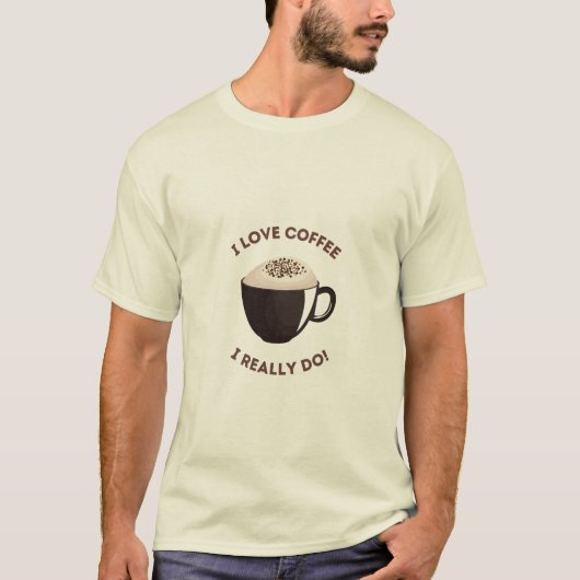 Kaffeeliebhaber jeden Tag T-Shirt (Vorderseite)