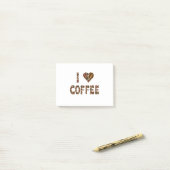 Kaffeeliebhaber - Kaffeebohnen Post-it Klebezettel (Auf Schreibtisch)