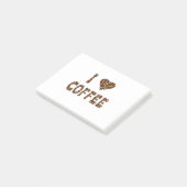 Kaffeeliebhaber - Kaffeebohnen Post-it Klebezettel (angewinkelt)