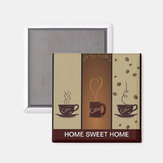 Kaffeeliebhaber Kühlschrank Magnet (Vorderseite/Rückseite)