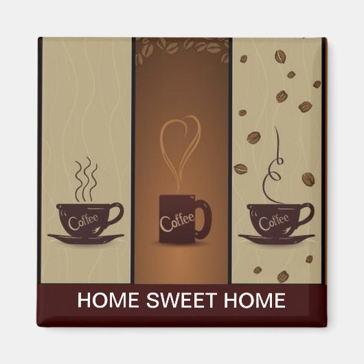 Kaffeeliebhaber Kühlschrank Magnet (Vorne)