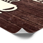 Kaffeeliebhaber leben hier Poster (Ecke)