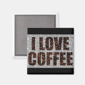 Kaffeeliebhaber Magnet (Vorderseite/Rückseite)