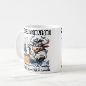 Kaffeeliebhaber mit Spaß Funny Kaffeetasse (Vorderseite Links)
