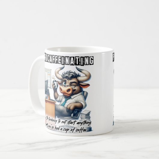 Kaffeeliebhaber mit Spaß Funny Kaffeetasse (Vorderseite Links)