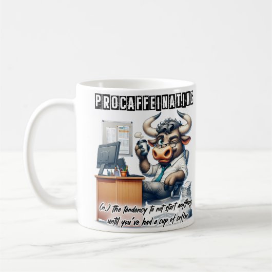Kaffeeliebhaber mit Spaß Funny Kaffeetasse (Links)