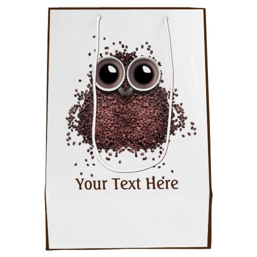 Kaffeeliebhaber Mittlere Geschenktüte (Rückseite)