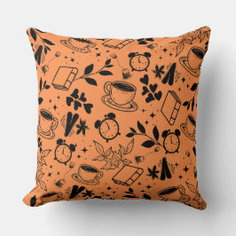 Kaffeeliebhaber modernes, Vintages, rustikales Ora Kissen
