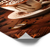 Kaffeeliebhaber Motivierend Zitate der Kreativität Poster (Ecke)