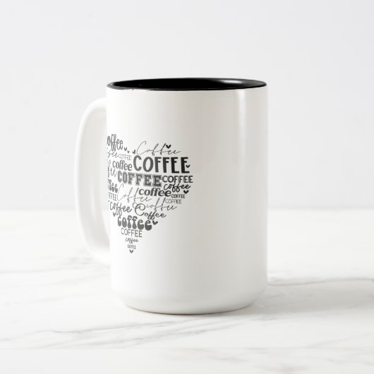 Kaffeeliebhaber Mug Zweifarbige Tasse (Vorderseite Links)