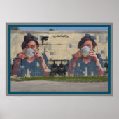 Kaffeeliebhaber Mural Poster (Vorne)