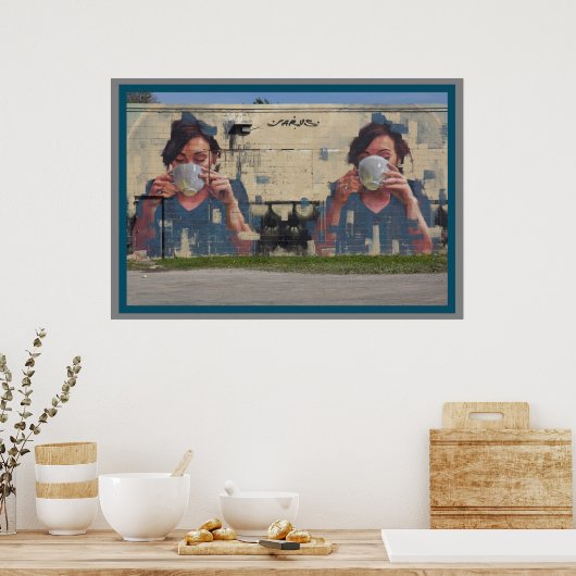 Kaffeeliebhaber Mural Poster (Küche)