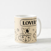 Kaffeeliebhaber Niedlich Kaffeetasse (VorderseiteRechts)